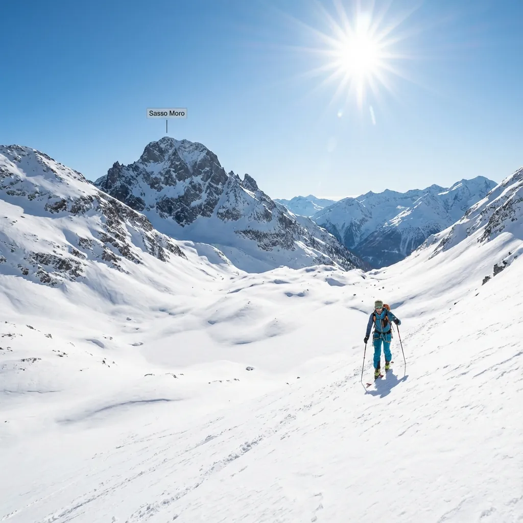 Sci Alpinismo al Sasso Moro